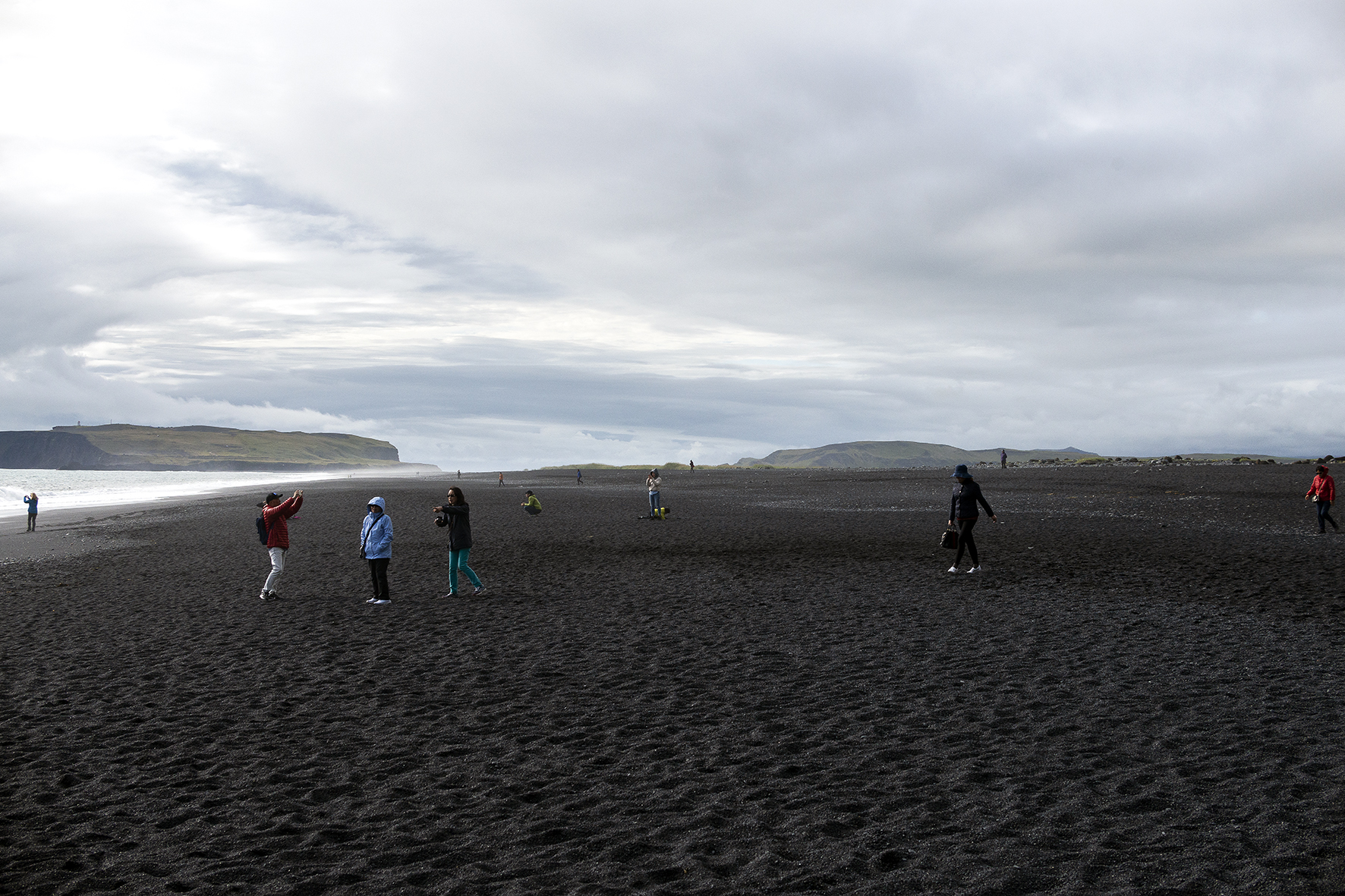 Hereafter, Humanature, 2018 people on a black beach