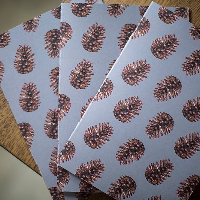 The Lucy Saunders Collection: Pine Cone A5 Notebook